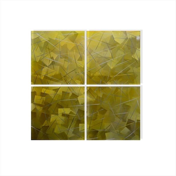 Metal Artscape 32 X 32 in Gilded Squares 4Paneled Handmade Metal Wall Art MA10093